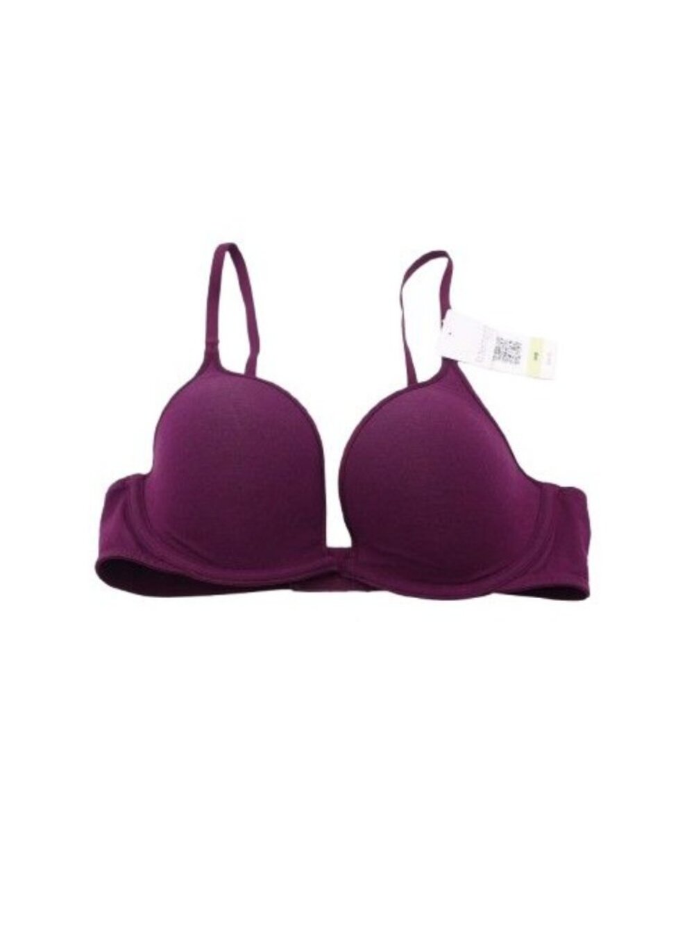 NWT b.tempt'd Cotton To A Tee Plunge Contour Bra Sz 36B Purple 953272